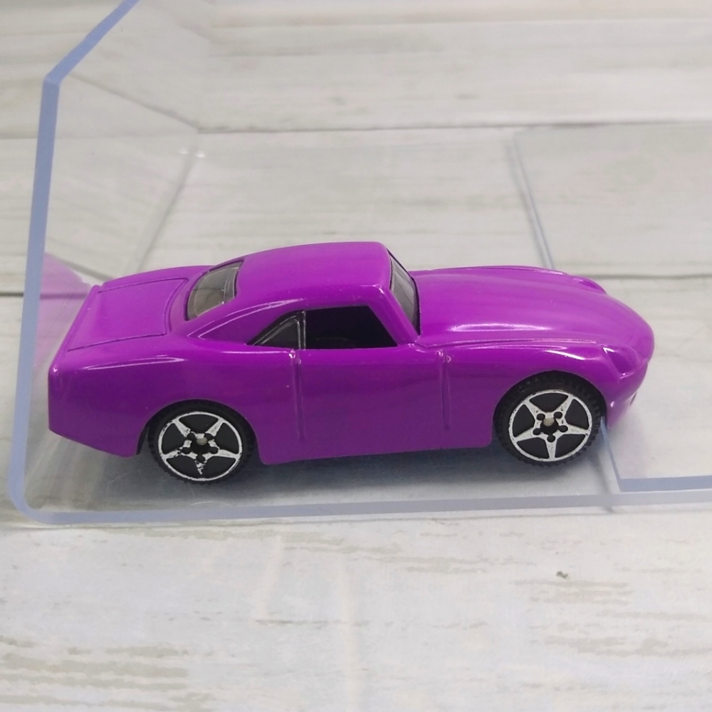 Playmind Ltd Purple Black 2.5"L Dodge Charger Diecast Plastic Toy Car